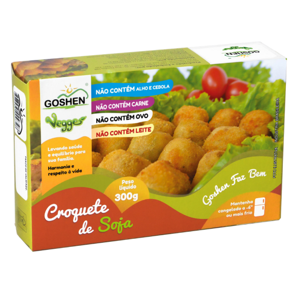 Croquete Vegano de Soja 300g - Goshen